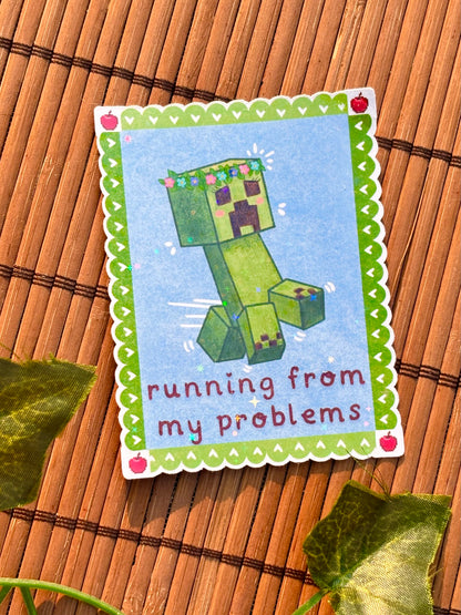 Mining Game Procrastinator Sticker