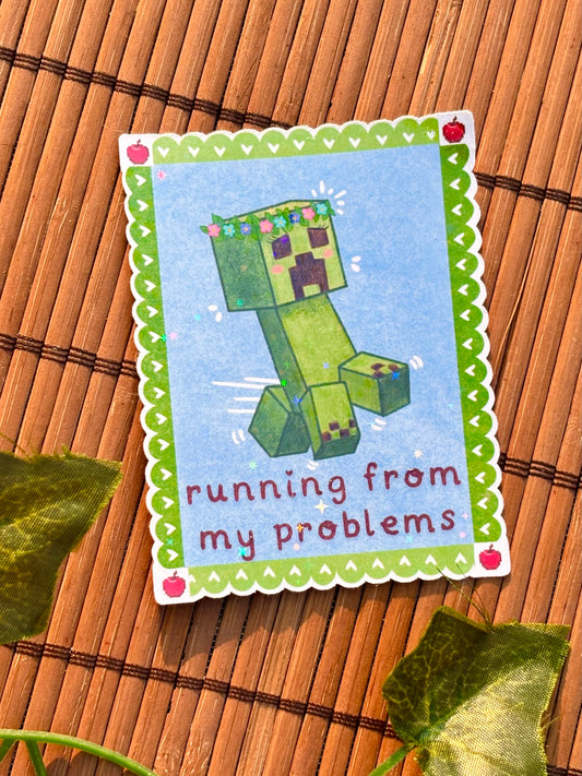 Mining Game Procrastinator Sticker