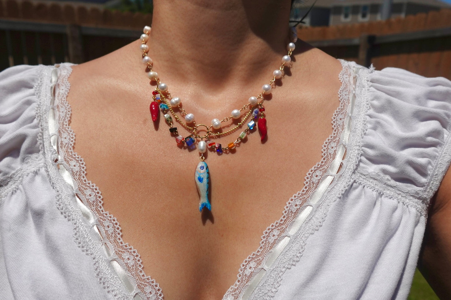 Fish Charm Necklace