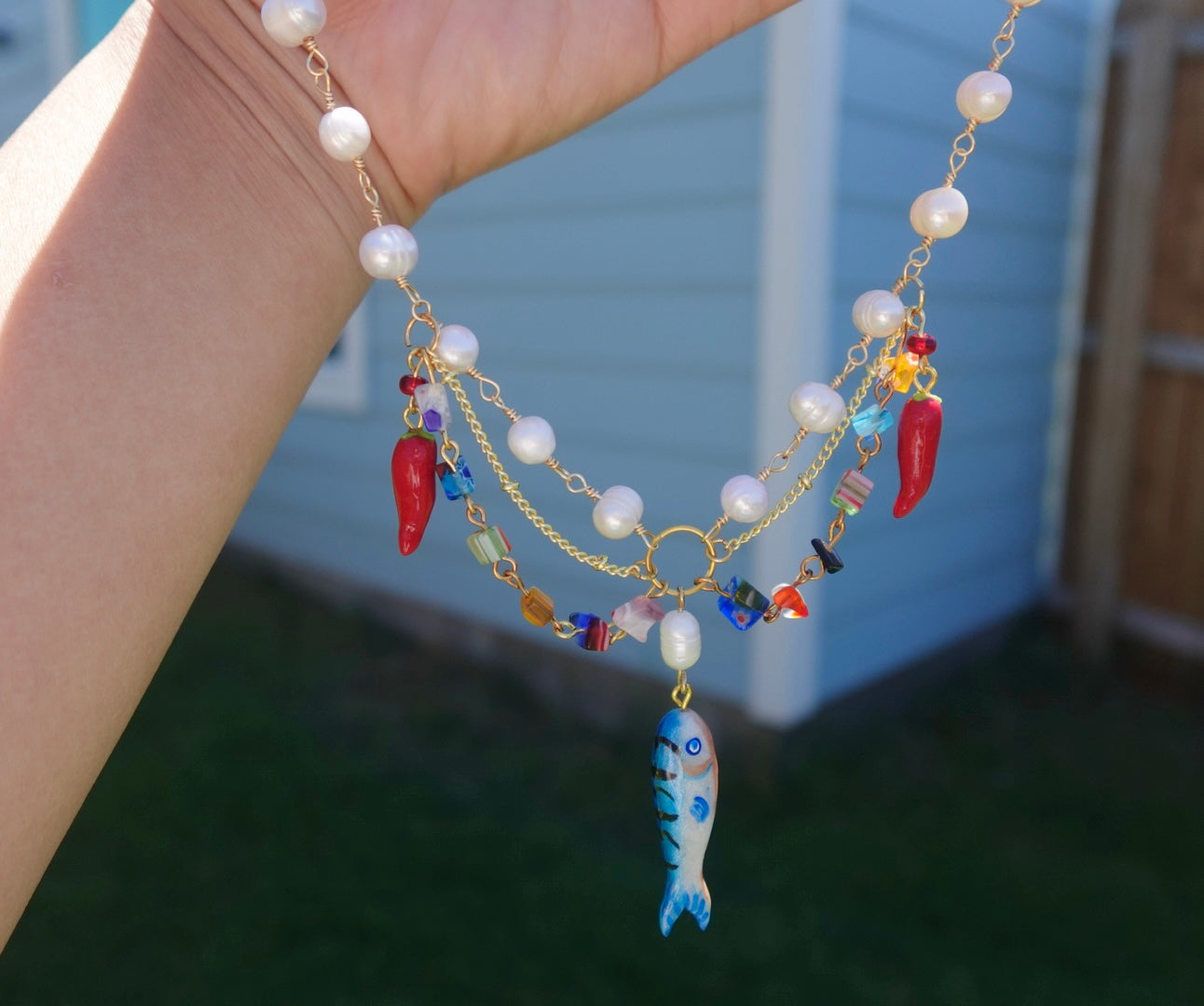 Fish Charm Necklace