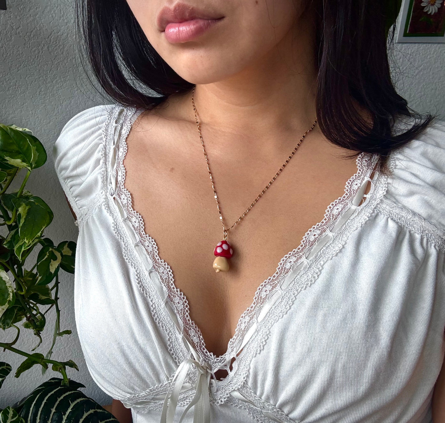 Mushroom, Snail, or Ghost Necklace
