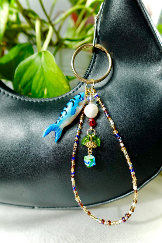 Mackerel Fish Keychain