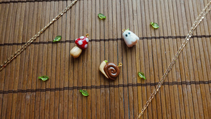 Mushroom, Snail, or Ghost Necklace