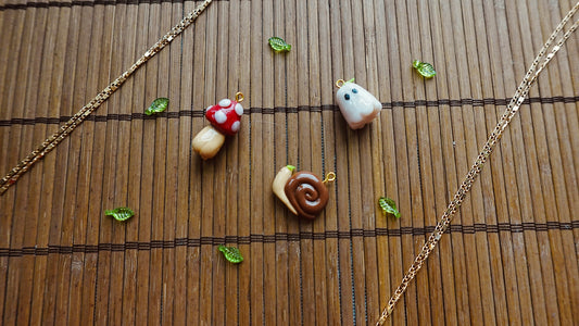 Mushroom, Snail, or Ghost Necklace