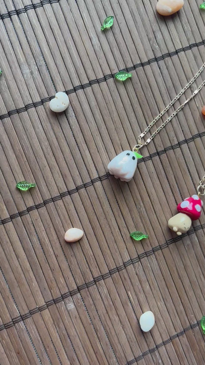 Mushroom, Snail, or Ghost Necklace